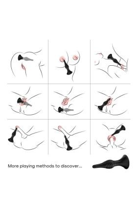 Vibrator & Analplug mit Fernbedienung Schwarz von Armony Anal kaufen | Fesselliebe