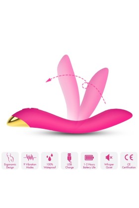 Flamingo Vibrator Multiposition Fuchsia von Armony Vibrators kaufen | Fesselliebe