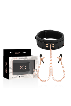 Fantasy-Nippelklemmen-Halskette mit Neoprenfutter von Coquette Fantasy kaufen | Fesselliebe