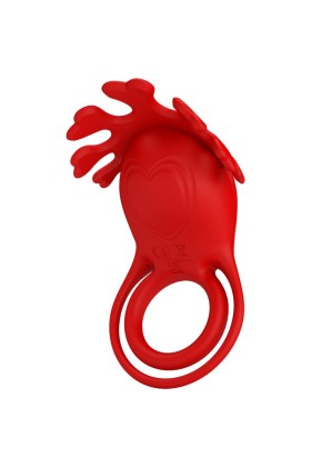 Ruben Vibratorring 7 Vibrationen Silikon Rot von Pretty Love Male kaufen | Fesselliebe