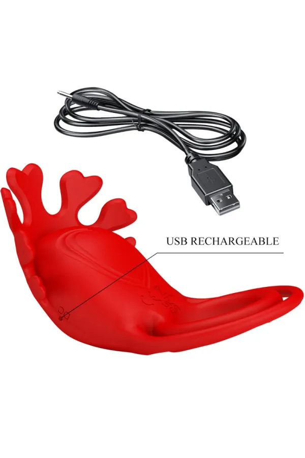 Ruben Vibratorring 7 Vibrationen Silikon Rot von Pretty Love Male kaufen - Fesselliebe