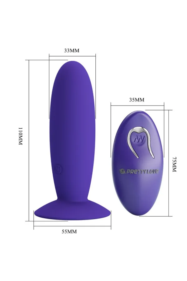 Plug Analvibrator mit Fernbedienung Violett von Pretty Love Youth kaufen - Fesselliebe