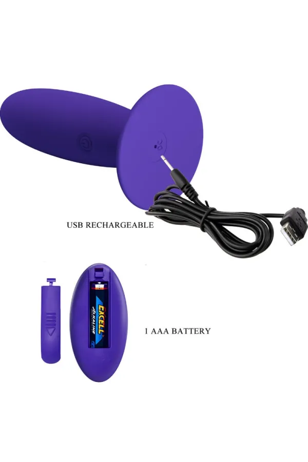 Plug Analvibrator mit Fernbedienung Violett von Pretty Love Youth kaufen - Fesselliebe