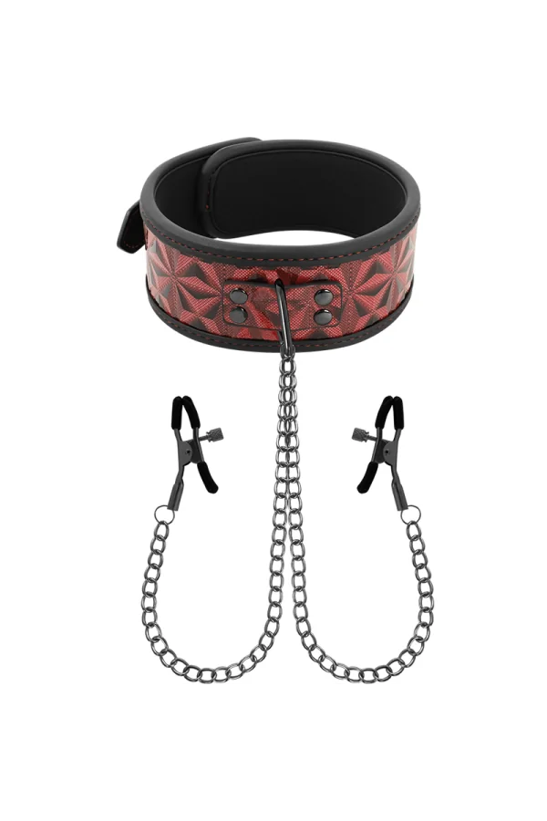 Halsband mit Nippelklemmen von Begme Red Edition kaufen - Fesselliebe