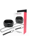 Full Schwarz Halsband mit Leine von Darkness Bondage kaufen - Fesselliebe