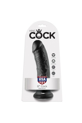8 Dildo Schwarz 20.3 cm von King Cock kaufen | Fesselliebe
