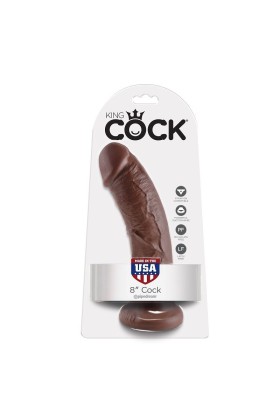 8 Hahn Braun 20.3 cm von King Cock kaufen | Fesselliebe