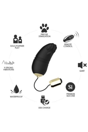 Kitty Egg Vibrator G-Spot mit Fernbedienung Schwarz von Armony Stimulators kaufen | Fesselliebe