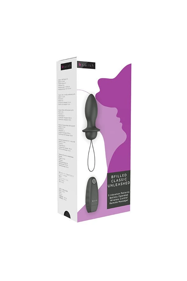 Bfilled Classic Vibrating Plug Schwarz von B Swish