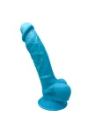 Modell 1 Realistischer Dildo Premium Silexpan Silikon Blau 17,5 cm von Silexd kaufen - Fesselliebe