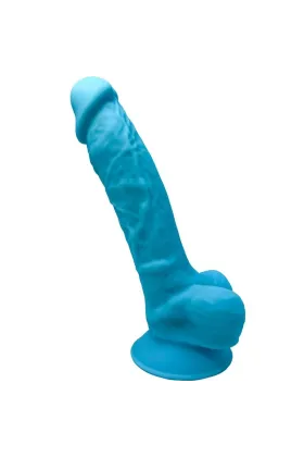 Modell 1 Realistischer Dildo Premium Silexpan Silikon Blau 17,5 cm von Silexd kaufen - Fesselliebe