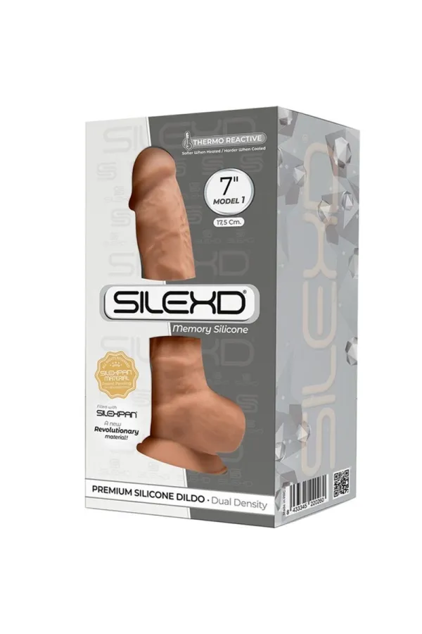 Modell 1 Realistischer Dildo Premium Silexpan Silikon Karamell 17,5 cm von Silexd kaufen - Fesselliebe