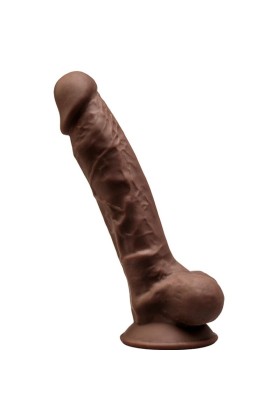 Model 1 realistischer Penis Premium Silexpan Silikon Braun 17.5 cm von Silexd kaufen | Fesselliebe