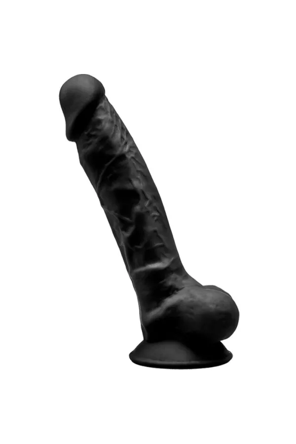 Modell 1 Realistischer Penis Premium Silexpan Silikon Schwarz 17.5 cm von Silexd