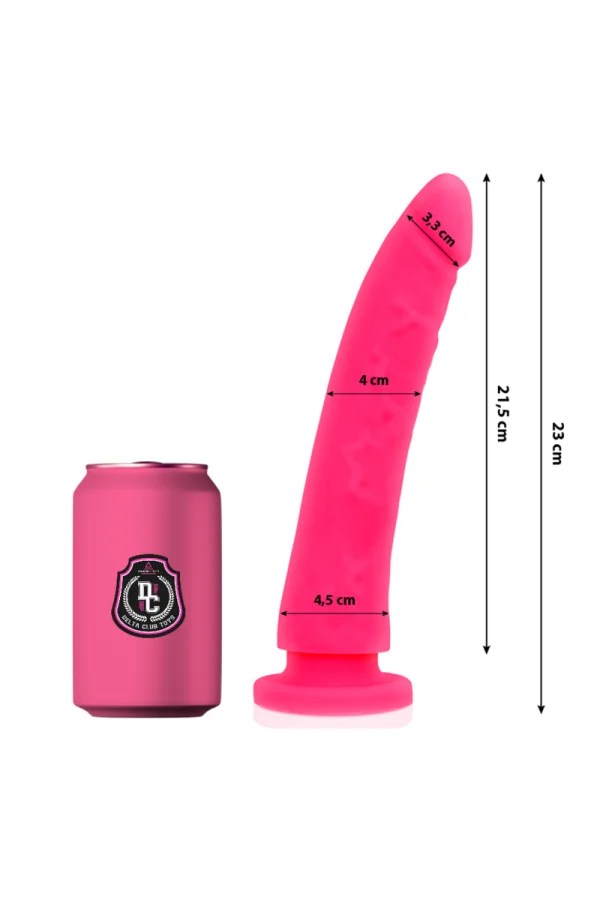 Dildo Pink Silikon 23 X 4.5 Cm von Deltaclub kaufen - Fesselliebe