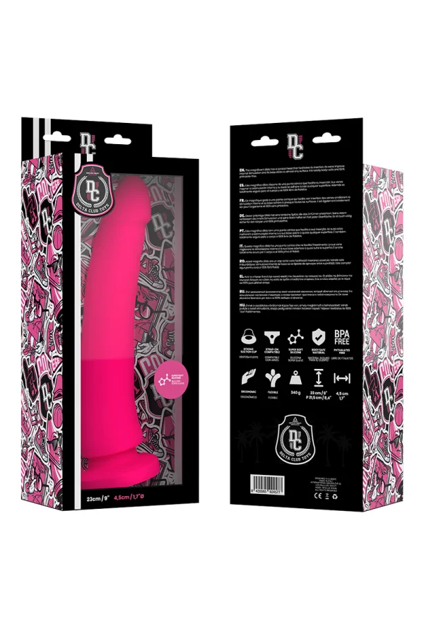 Dildo Pink Silikon 23 X 4.5 Cm von Deltaclub kaufen - Fesselliebe