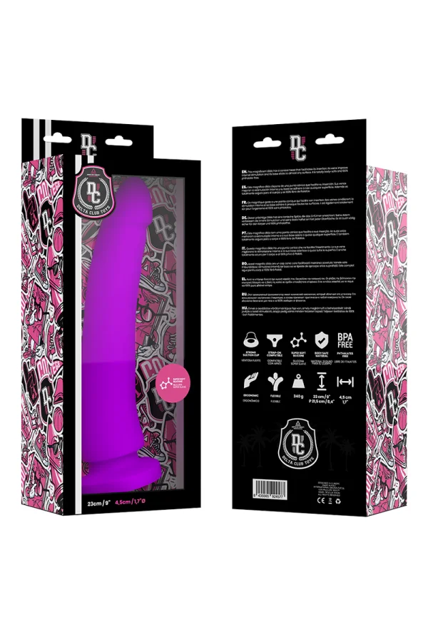 Dildo Lila Silikon 23 X 4.5 Cm von Deltaclub kaufen - Fesselliebe