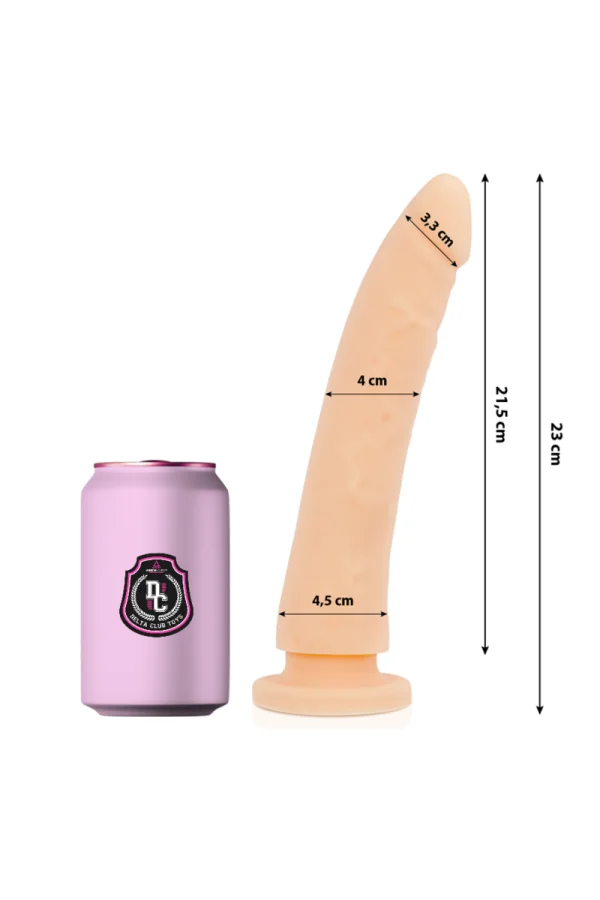 Dildo Hautfarben Silikon 23 X 4.5 Cm von Deltaclub kaufen - Fesselliebe