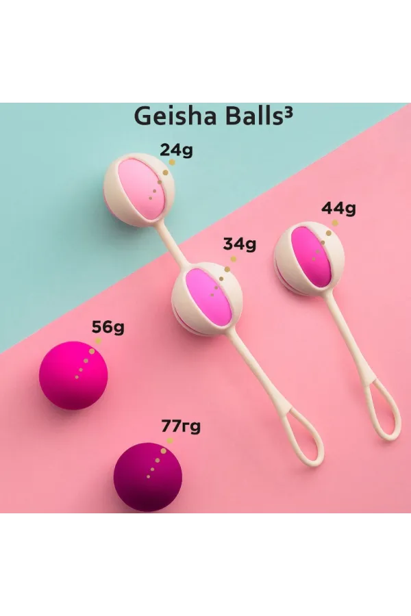 Set 5 Geisha-Bälle Zuckerrosa von G-Vibe kaufen - Fesselliebe