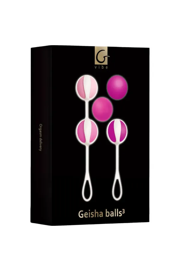 Set 5 Geisha-Bälle Zuckerrosa von G-Vibe kaufen - Fesselliebe