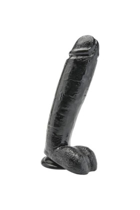 Dildo 25,5 cm mit Hoden Schwarz von Get Real kaufen | Fesselliebe