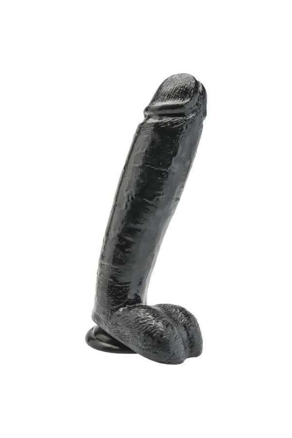 Dildo 25,5 cm mit Hoden schwarz von Get Real kaufen - Fesselliebe