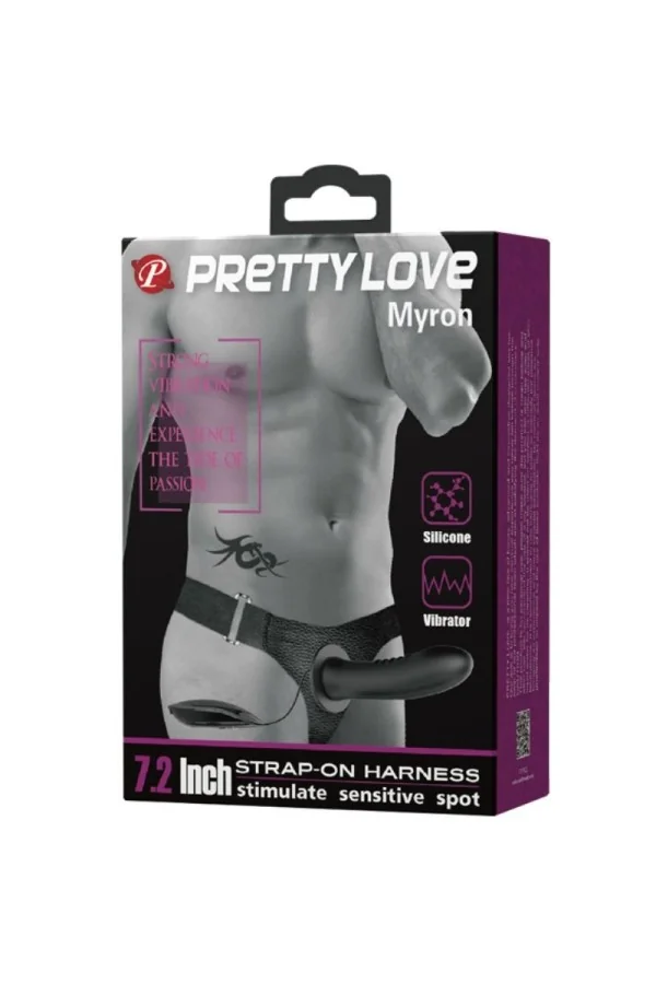 Myron Strap-On mit Vibration und Hohldildo von Pretty Love Male kaufen - Fesselliebe