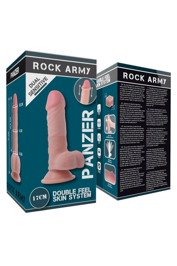 Dual Density Panzer Dildo 17cm von Rock Army kaufen - Fesselliebe