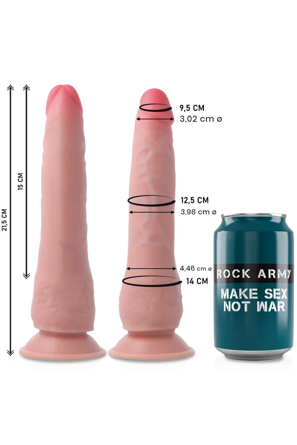 Dual Density Crusader Dildo 21,5cm von Rock Army kaufen - Fesselliebe