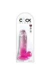 Realistischer Dildo mit Hoden 15,2 cm rosa von King Cock kaufen - Fesselliebe