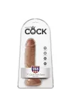 Realistischer Dildo mit Hoden 13,2 cm Karamell von King Cock kaufen - Fesselliebe