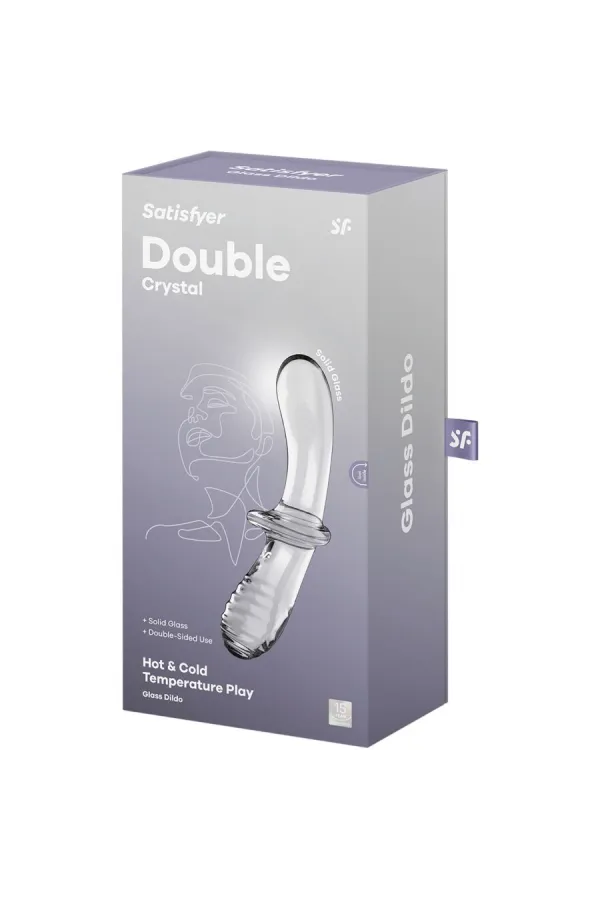 Doppel Kristall Dildo Transparent von Satisfyer Crystal kaufen - Fesselliebe