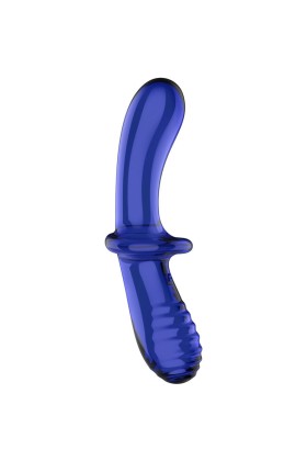 Doppel Kristall Dildo Blau von Satisfyer Crystal kaufen | Fesselliebe