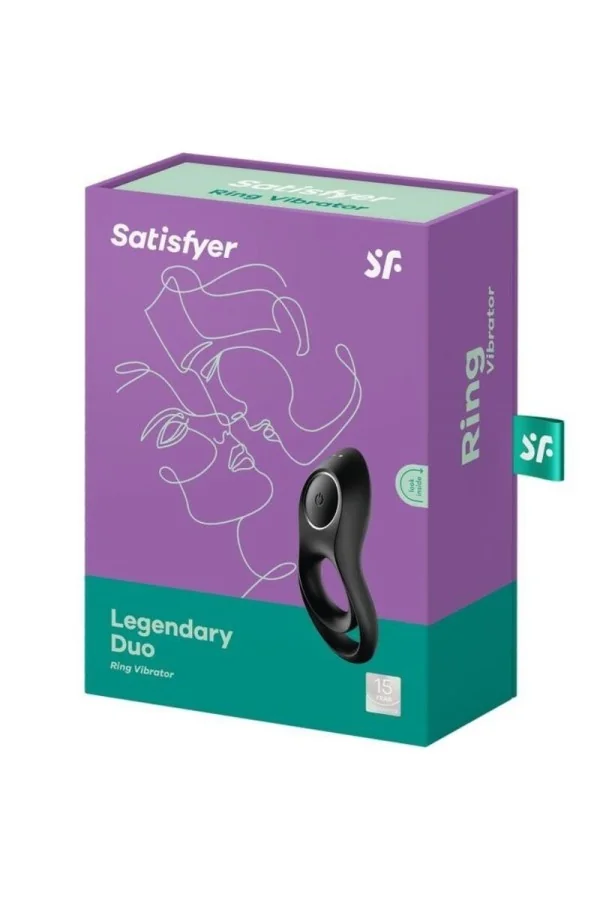 Legendary Duo Schwarzer Vibratorring von Satisfyer Ring kaufen - Fesselliebe