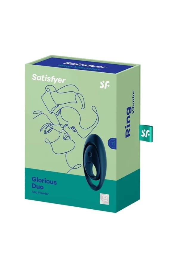 Glorious Duo Ring Vibrator Blau von Satisfyer Ring kaufen - Fesselliebe