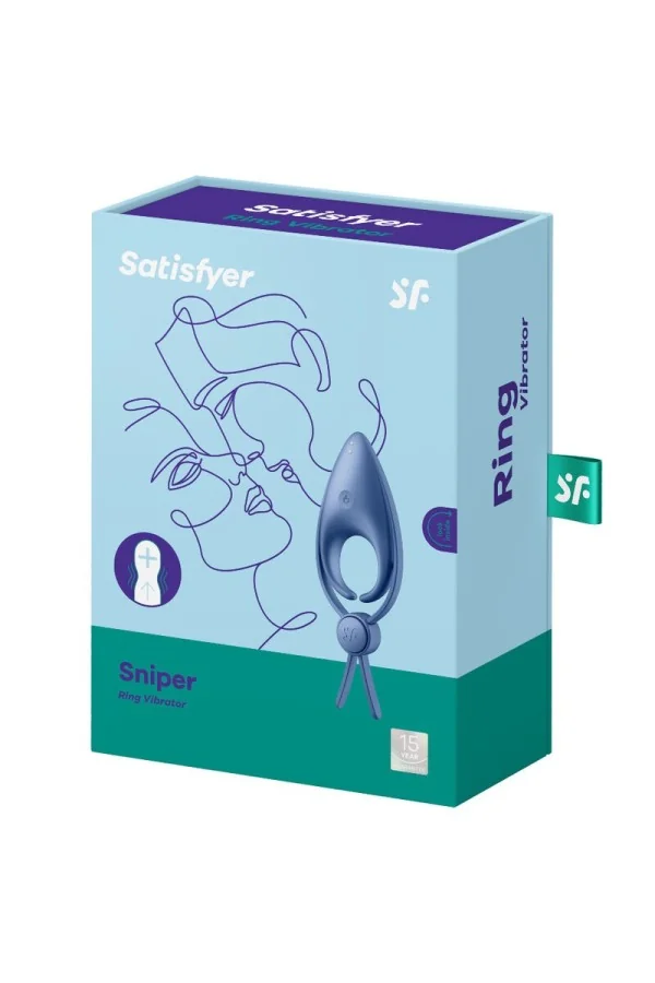 Sniper Ring Vibrator Blau von Satisfyer Ring kaufen - Fesselliebe