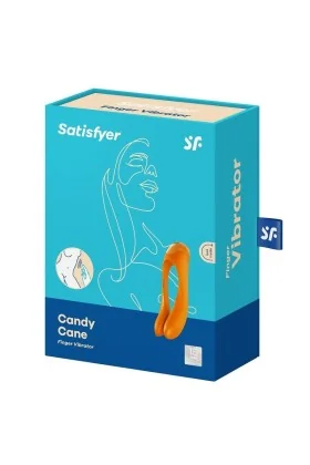 Candy Cane Fingervibrator Orange von Satisfyer Vibrator