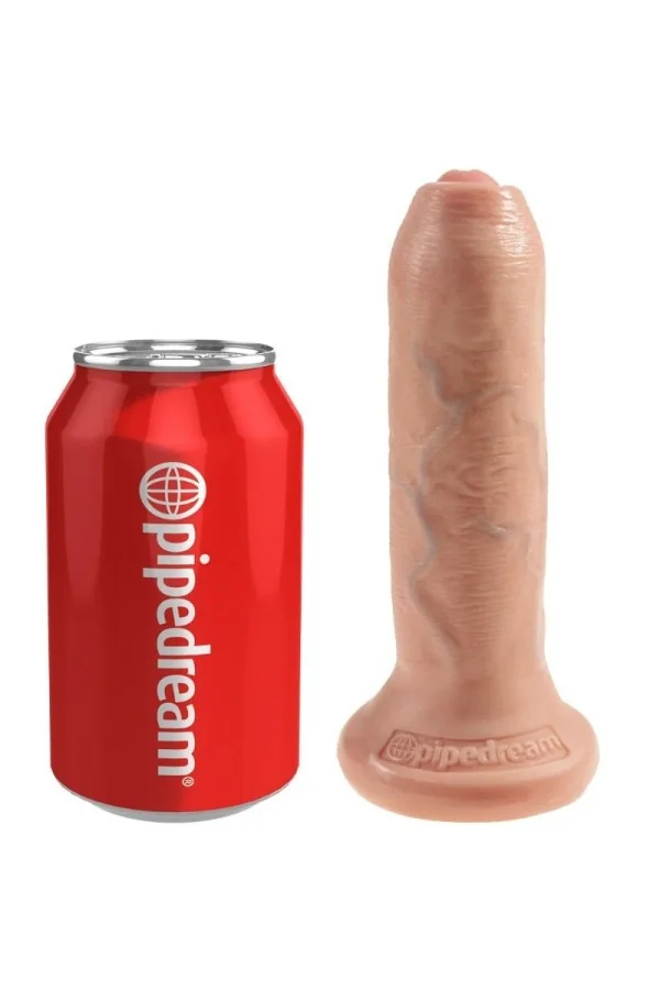 Realistischer Dildo Ungeschnittenes Fleisch 15 cm von King Cock