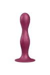 Double Ball-R Silikondildo Granat von Satisfyer Plugs kaufen - Fesselliebe