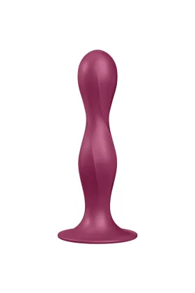 Double Ball-R Silikondildo Granat von Satisfyer Plugs