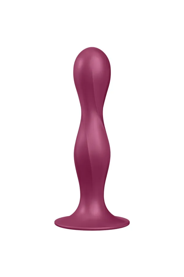 Double Ball-R Silikondildo Granat von Satisfyer Plugs kaufen - Fesselliebe