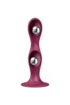 Double Ball-R Silikondildo Granat von Satisfyer Plugs kaufen - Fesselliebe