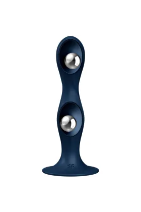 Double Ball-R Silikondildo Blau von Satisfyer Plugs