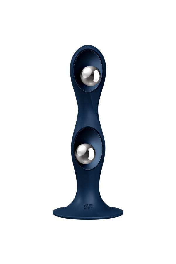 Double Ball-R Silikondildo Blau von Satisfyer Plugs kaufen | Fesselliebe