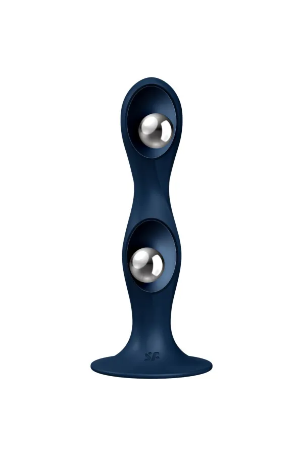 Double Ball-R Silikondildo Blau von Satisfyer Plugs kaufen - Fesselliebe