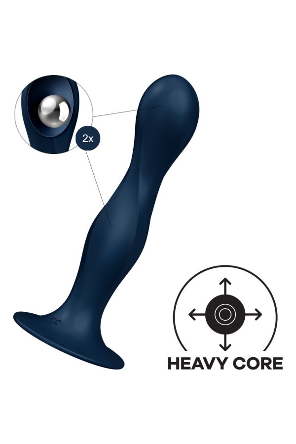 Double Ball-R Silikondildo Blau von Satisfyer Plugs kaufen | Fesselliebe