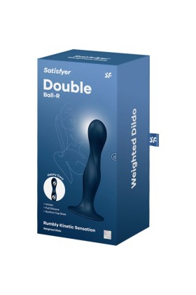 Double Ball-R Silikondildo Blau von Satisfyer Plugs kaufen | Fesselliebe