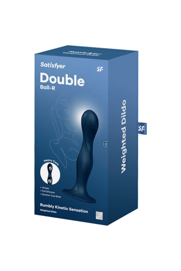Double Ball-R Silikondildo Blau von Satisfyer Plugs kaufen | Fesselliebe