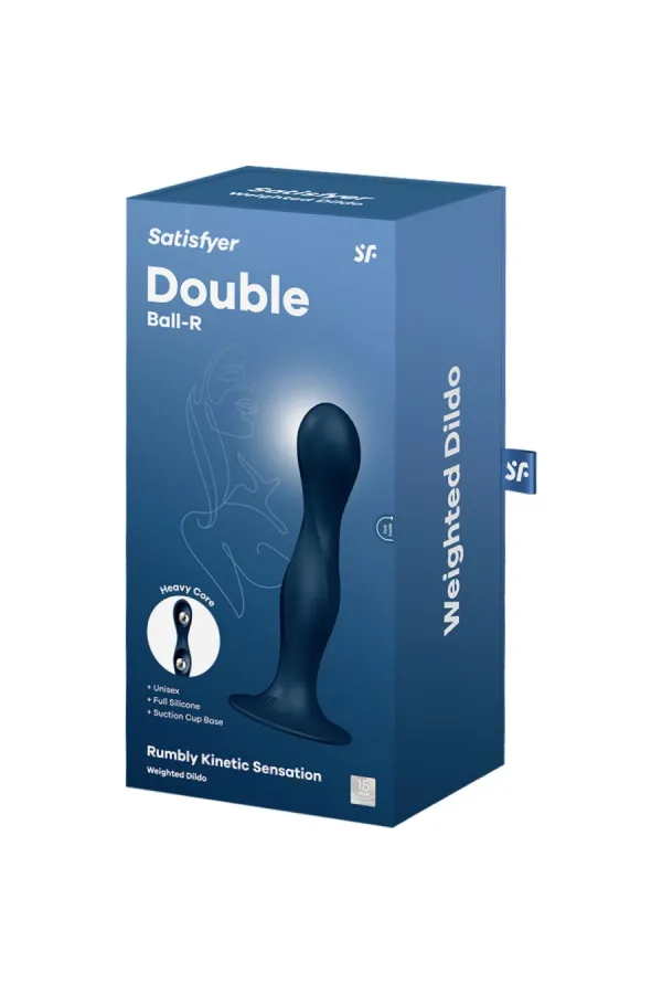 Double Ball-R Silikondildo Blau von Satisfyer Plugs kaufen - Fesselliebe