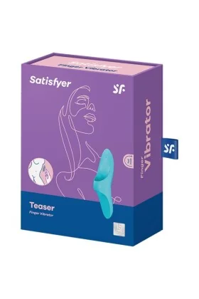 Teaser Fingervibrator Blaues Licht von Satisfyer Vibrator